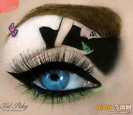 眼睛上的艺术﹗另类的眼妆造型(5)