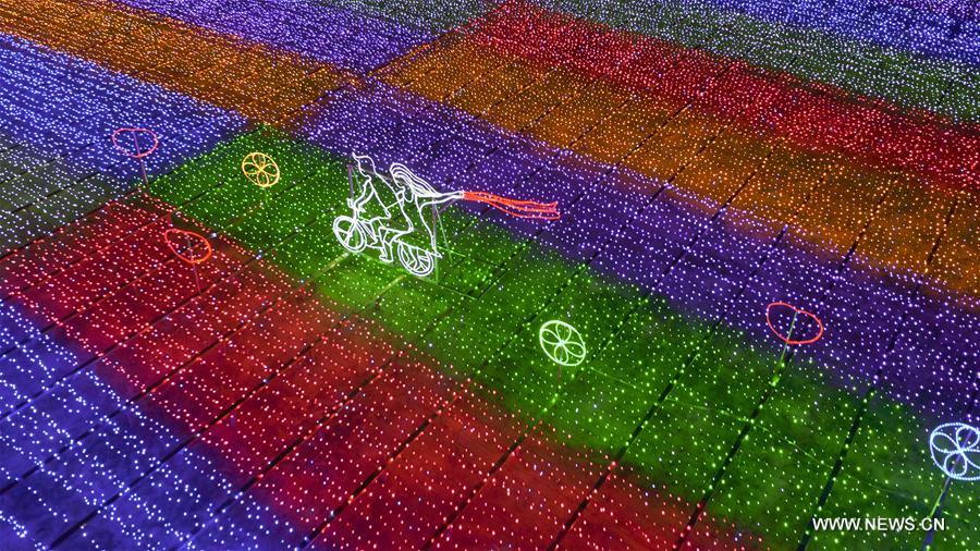 2017 Harbin Int'l Rose Light Festival opens in NE China CHINA-HARBIN-LIGHT FESTIVAL (CN)