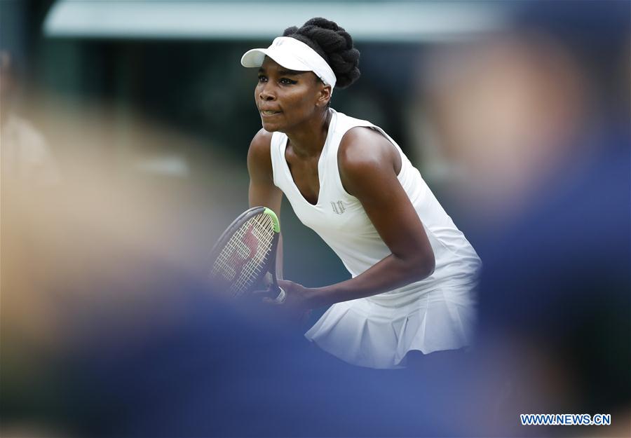 Muguruza crushes Venus Williams to win Wimbledon title (SP)BRITAIN-LONDON-TENNIS-WIMBLEDON-DAY 12
