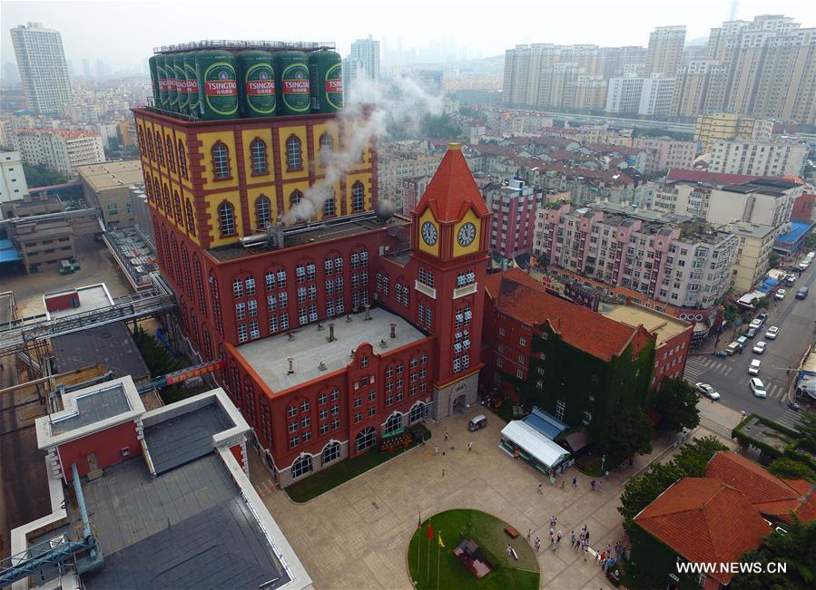 Development of China's costal city Qingdao in photos CHINA-SHANDONG-QINGDAO-AERIAL VIEW (CN)