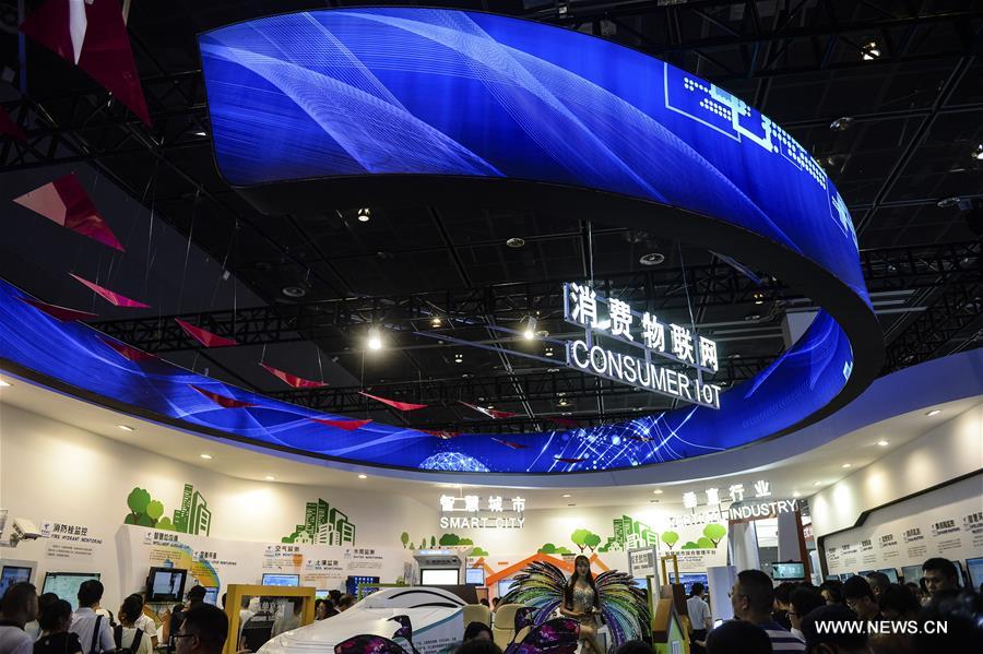 Companies from 20 countries and regions exhibited at WIOT in Wuxi #CHINA-JIANGSU-WORLD INTERNET OF THINGS EXPOSITION (CN)