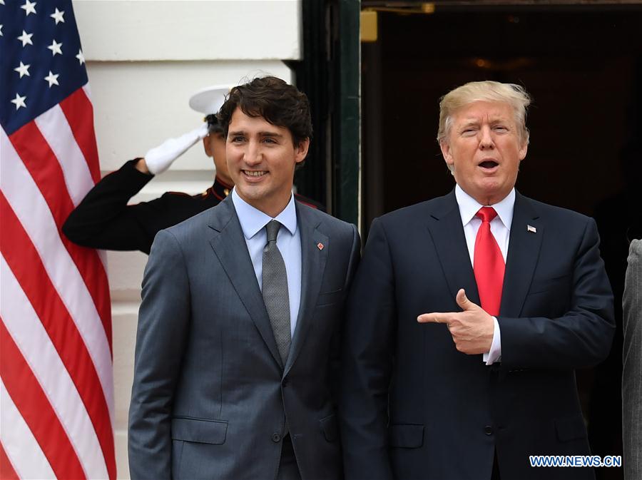 Trump, Trudeau meet at White House amid new NAFTA negotiations U.S.-WASHINGTON D.C.-TRUMP-CANADA-TRUDEAU-MEETING
