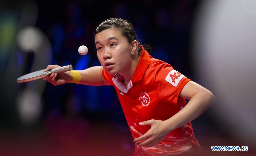 Highlights of singles quarterfinals at 2017 ITTF