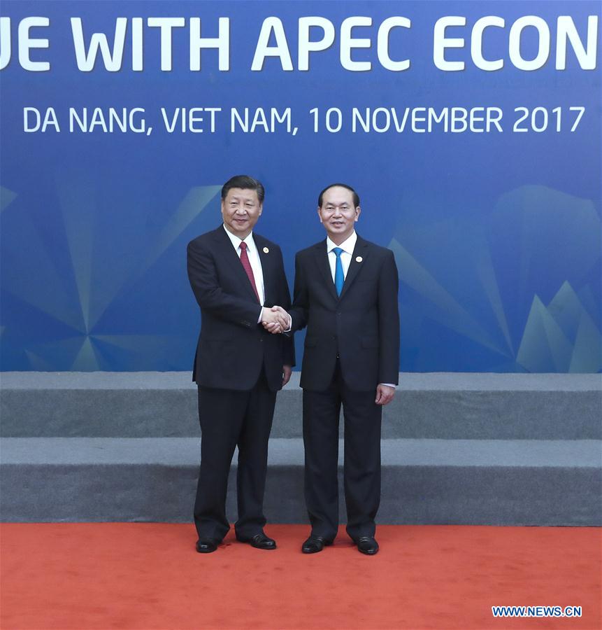 Xi attends dialogue with representatives of APEC Business Advisory Council in Vietnam VIETNAM-DA NANG-CHINA-XI JINPING-APEC-DIALOGUE
