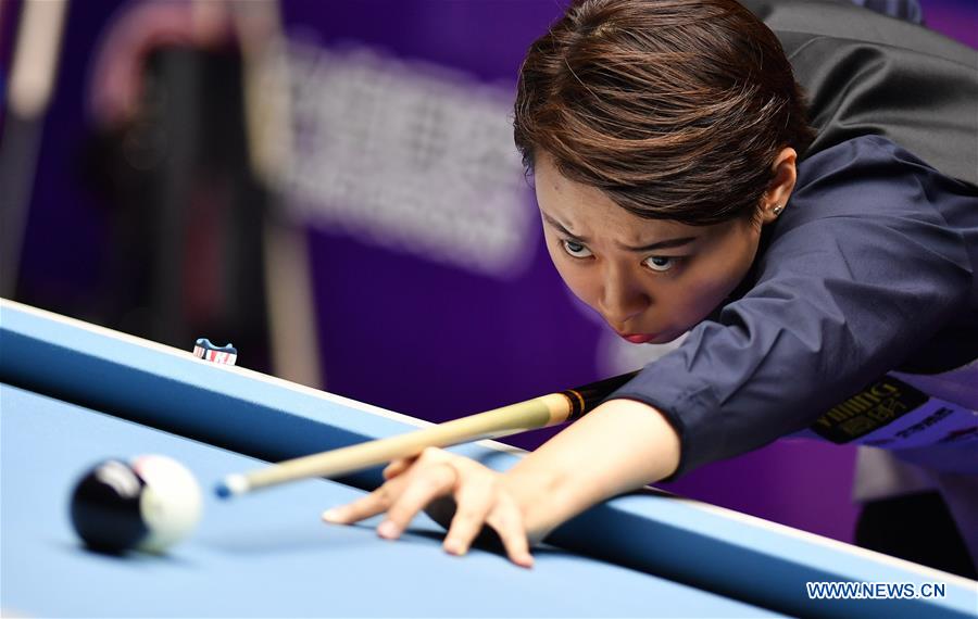 Highlights of semifinal match at Women's World 9-Ball Championship (SP)CHINA-HAINAN-CHENGMAI-NINE BALL CHAMPIONSHIP (CN)