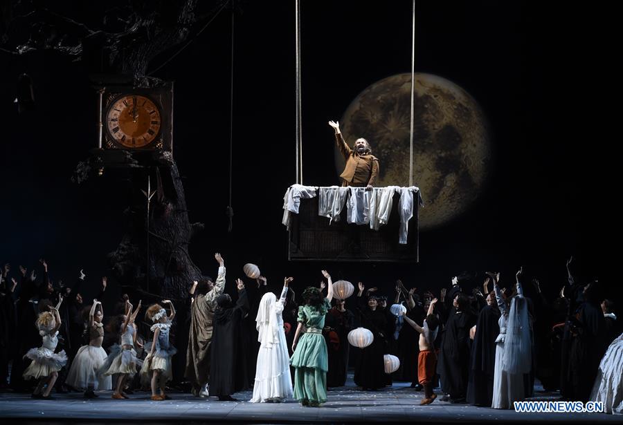 Actors perform opera Falstaff in Beijing CHINA-BEIJING-OPERA-FALSTAFF (CN)