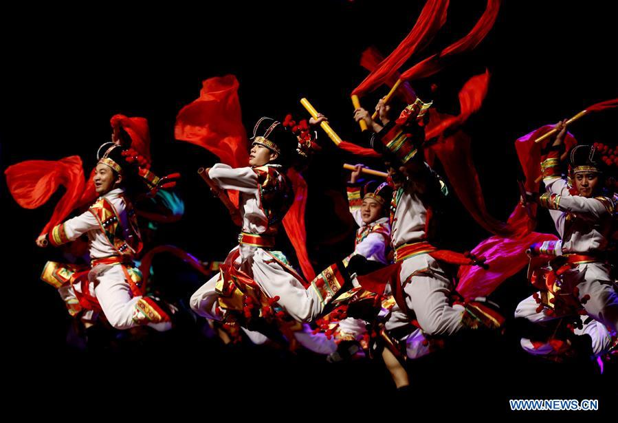 Happy Chinese New Year gala show held in Yangon, Myanmar MYANMAR-YANGON-CHINA-LUNAR NEW YEAR-CELEBRATION