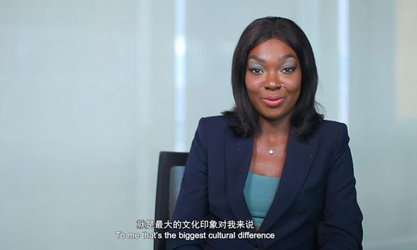 African girl changed by Beijing
