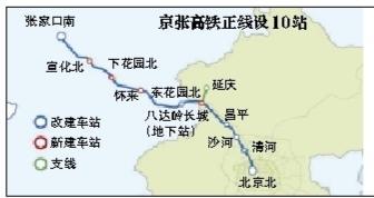 京张高铁获发改委批复 设10座车站投资超500亿