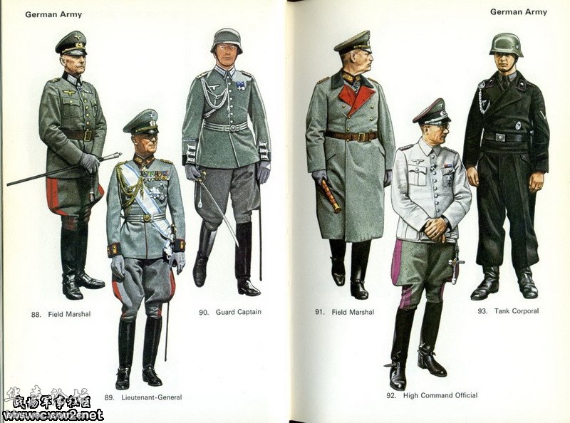 二战时期纳粹德国的军服大全(图)