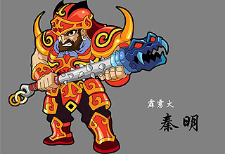 <em>水浒传人物</em>谱之霹雳火秦明_光明网