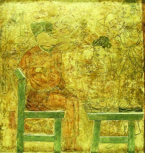 中国最早的“西瓜图”（内蒙古敖汉旗羊山一号辽墓壁画）