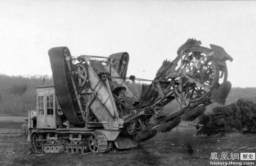 揭秘一战高科技武器装备 挖壕机代替人工(3)