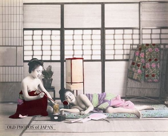 组图揭秘1890年的日本妓院:通常分为三级(5)