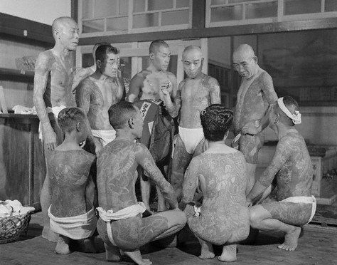 40年代日本男女纹身沐浴照(9)