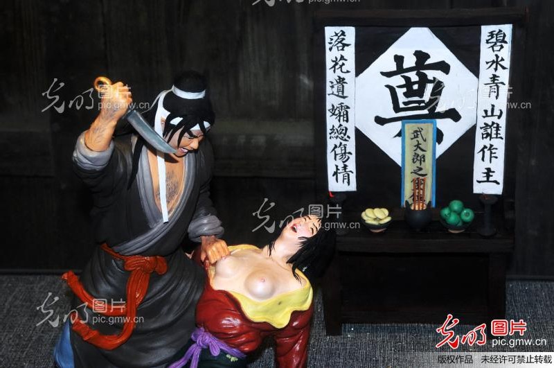 潘金莲胸部全婐 雕塑图片