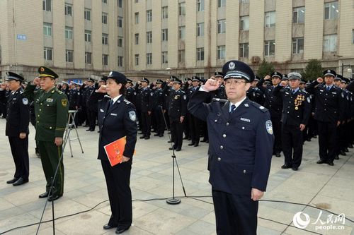 北京市公安局举行千名新警宣誓仪式 <em>傅政华</em>出