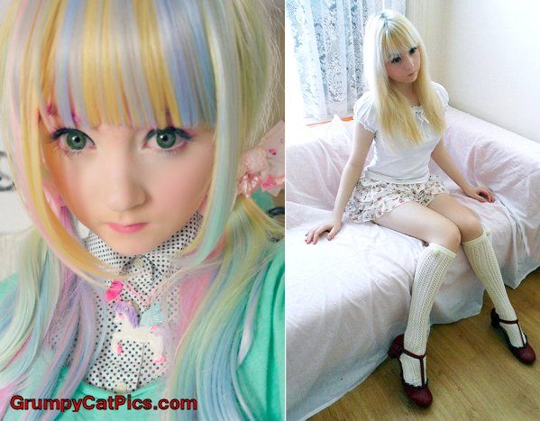 英国白化病<em>少女</em>走红 爱玩动漫游戏<em>角色扮演</em>(1