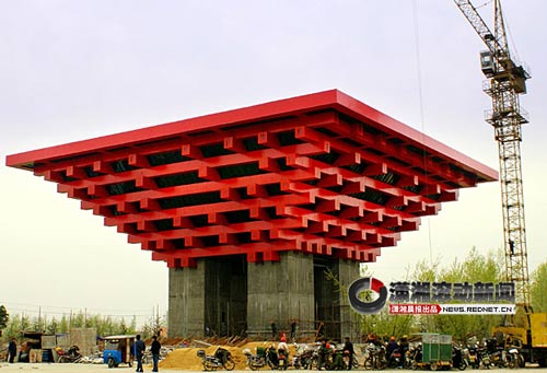 阜宁耗巨资建形象工程 山寨版中国馆 惹不满