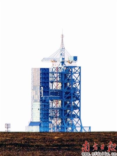 天宫一号运载火箭今日与燃料加注设备对接(图