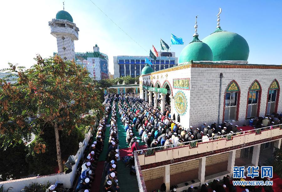 新闻图片    当日是穆斯林传统节日——古尔邦节,宁夏回族自治区的
