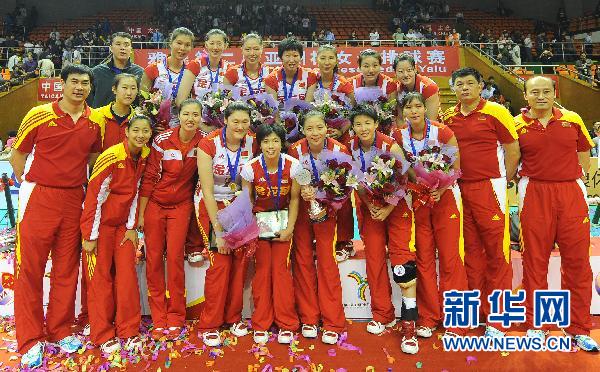 亚洲杯:中国女排3-0横扫泰国 6战不失一局夺冠