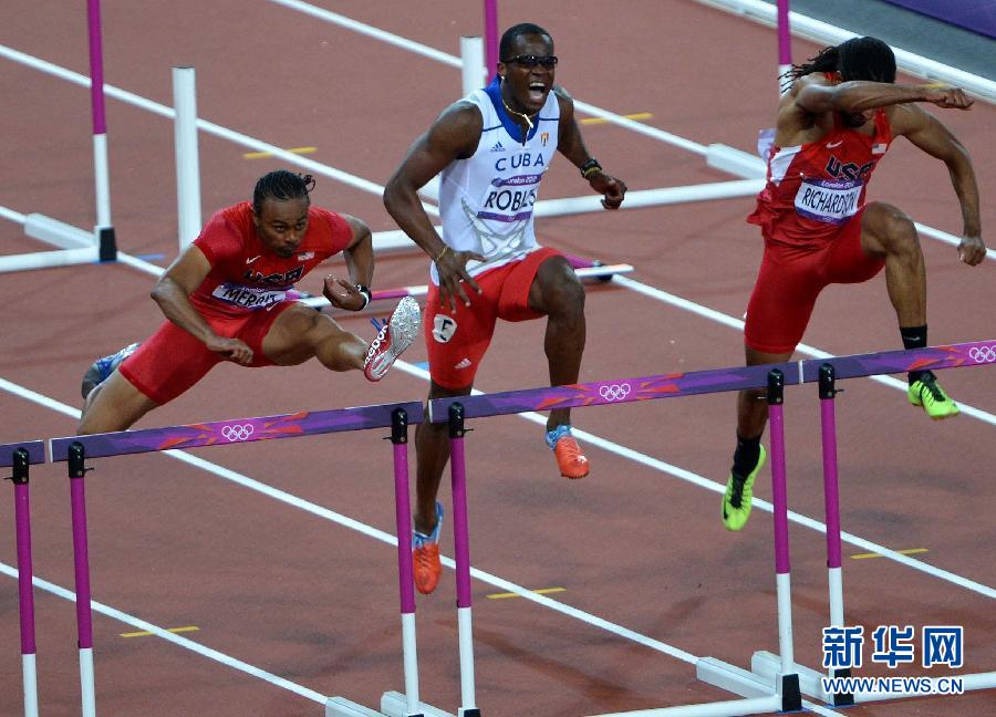 罗伯斯步刘翔后尘 110米栏决赛因伤退赛(13)