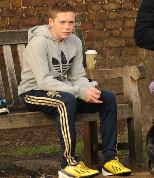 小贝带孩子们公园踢球 兄弟<em>过招</em>谁最像他?[组