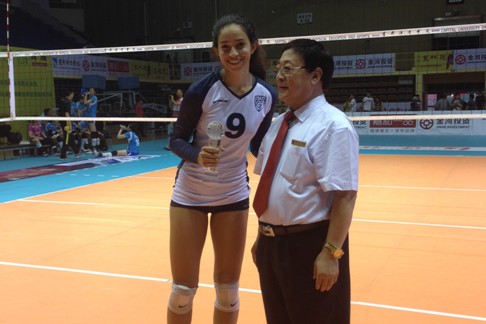 金河投资杯2014中美超级女排对抗赛第二天