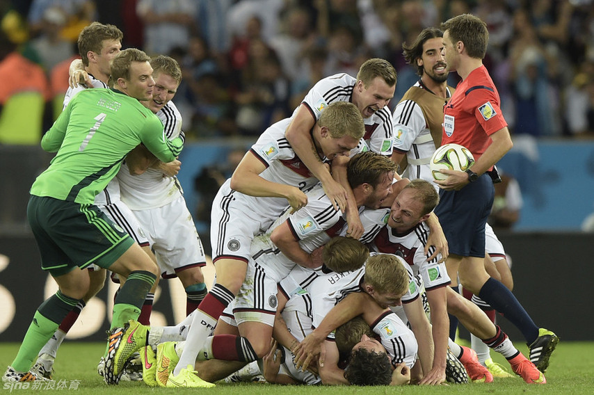 7月14日世界杯热搜词TOP3﹕德国绝杀阿根廷