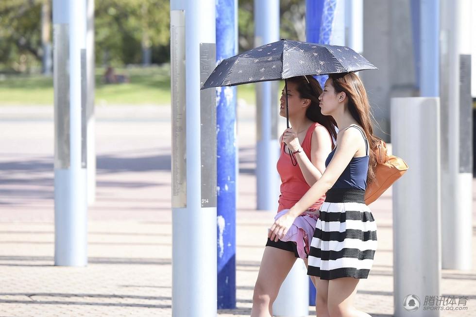 探营亚洲杯决赛场地 骄阳暴晒气氛冷情(6)_足球