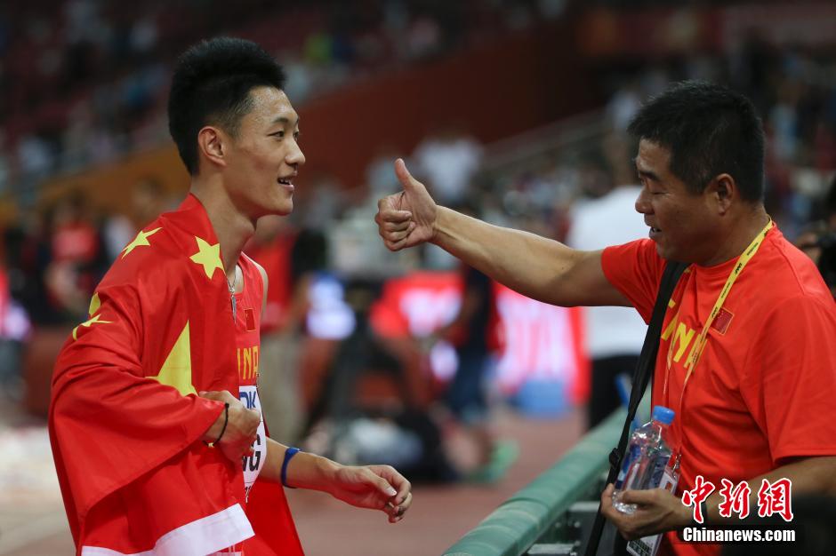 北京田径世锦赛男子跳远决赛 王嘉男摘铜创历