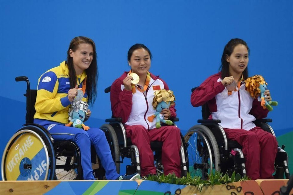 里约残奥会第五日游泳比赛(1)_中国军团