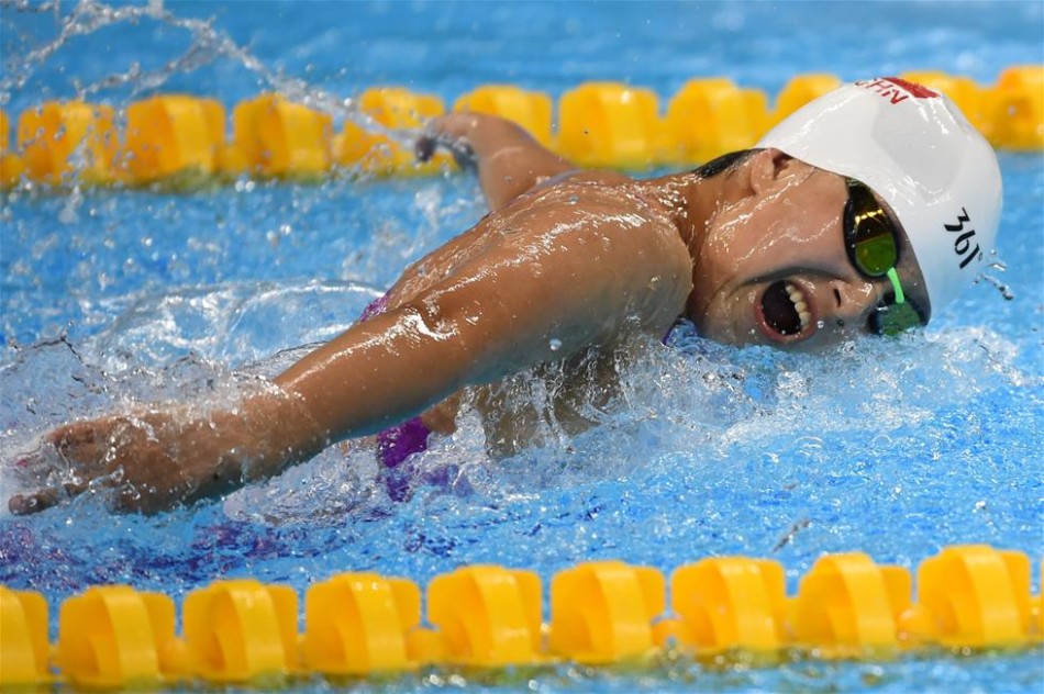 里约残奥会第五日游泳比赛(4)_中国军团