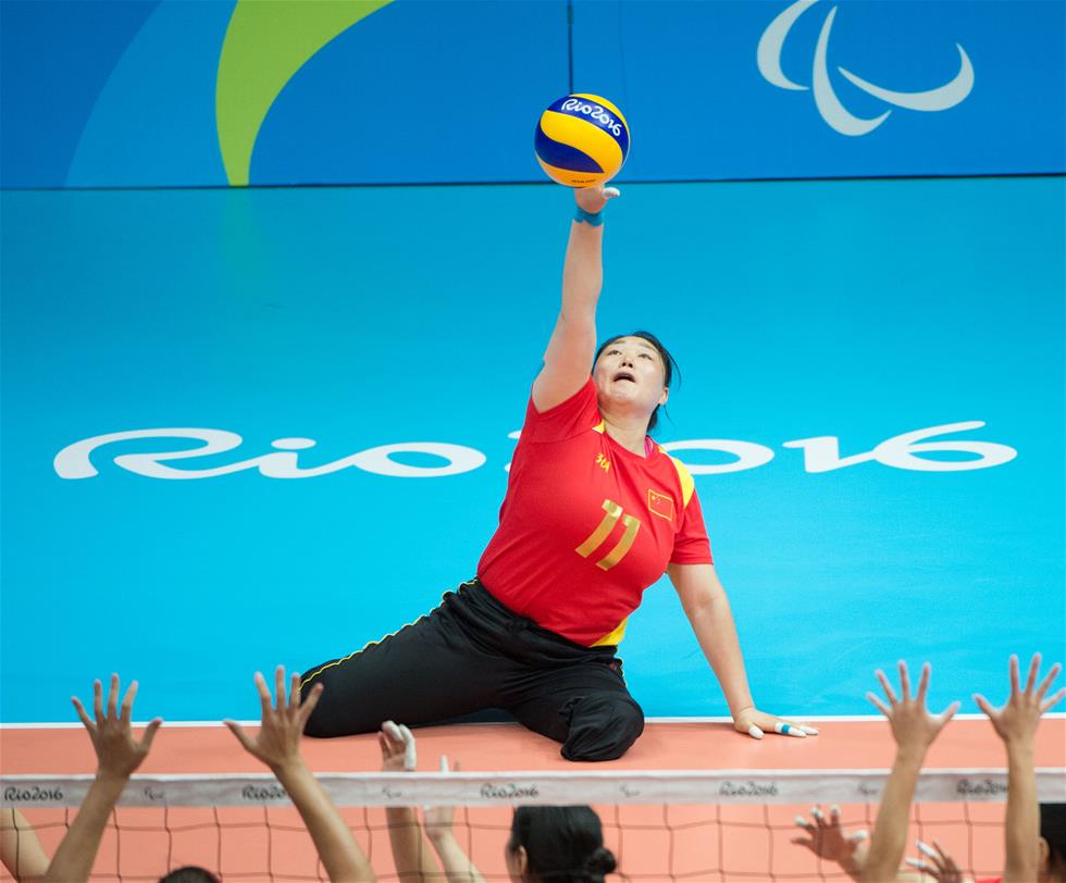 女子坐式排球:中国队获亚军(12)_要闻 _光明网