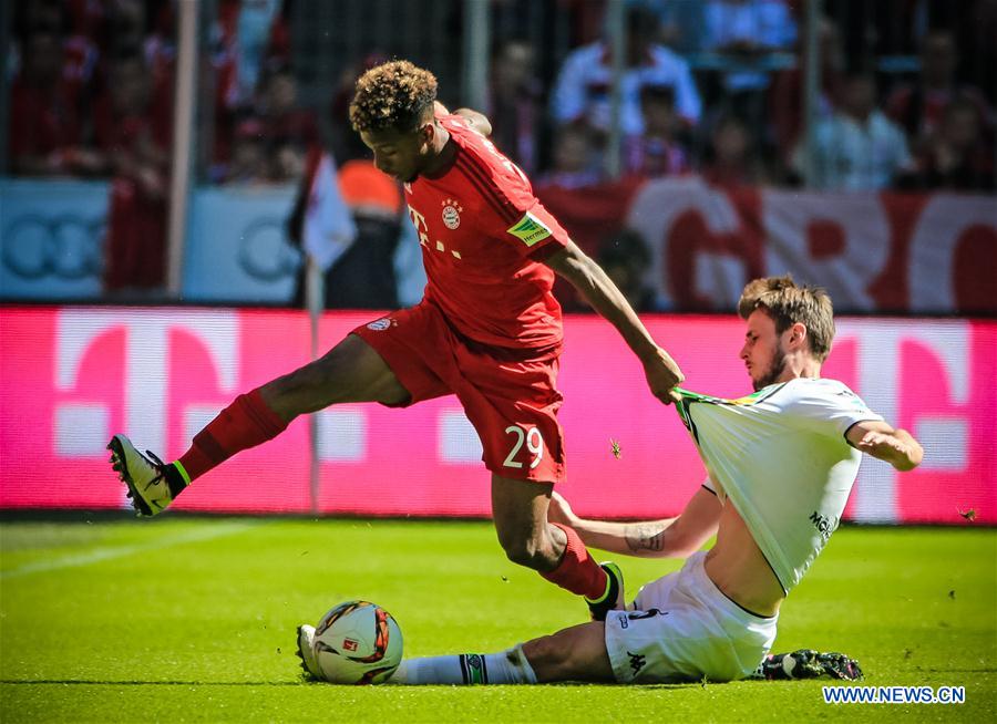 german bundesliga: bayern munich ties with moenchengladbach 1-1