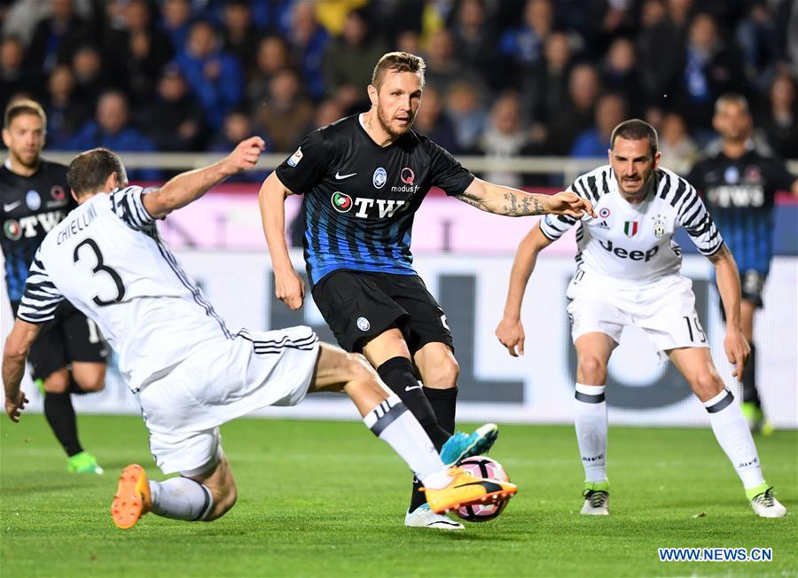 juventus draw 2-2 with atalanta during serie a soccer match in