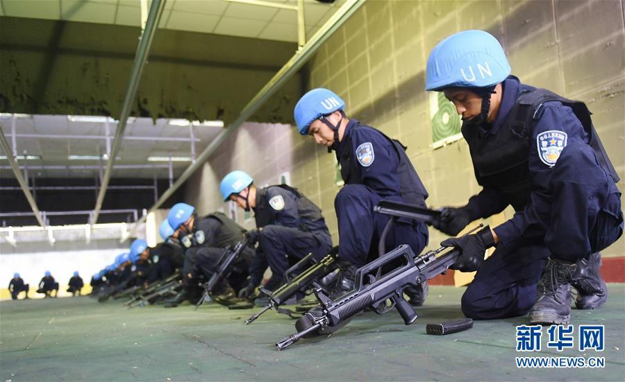 chinese policemen pass un peacekeeping evaluation
