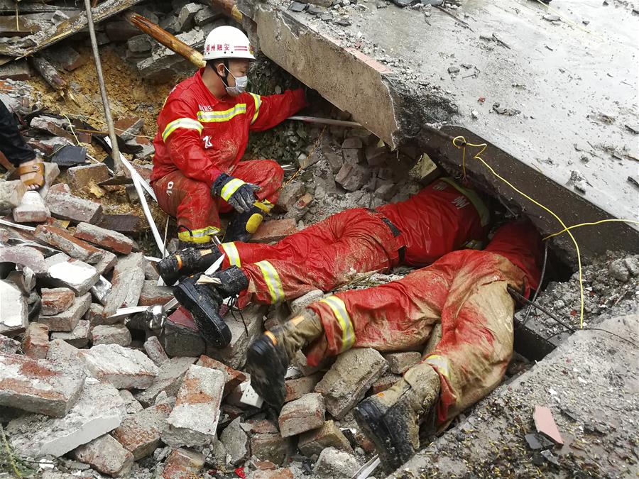 torrential rain causes floods, landslides in chinas guangxi