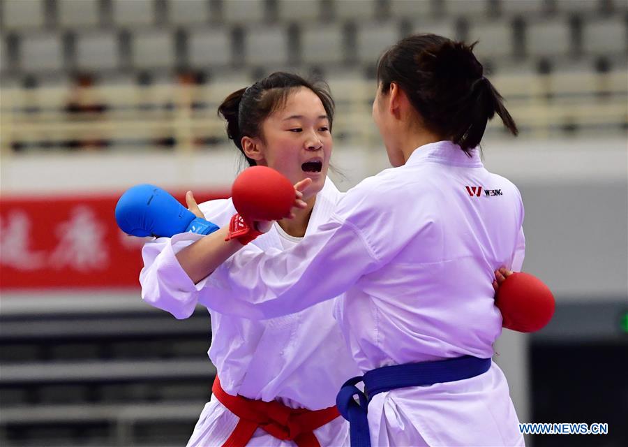 highlights of womens karate kumite finals at chinese national