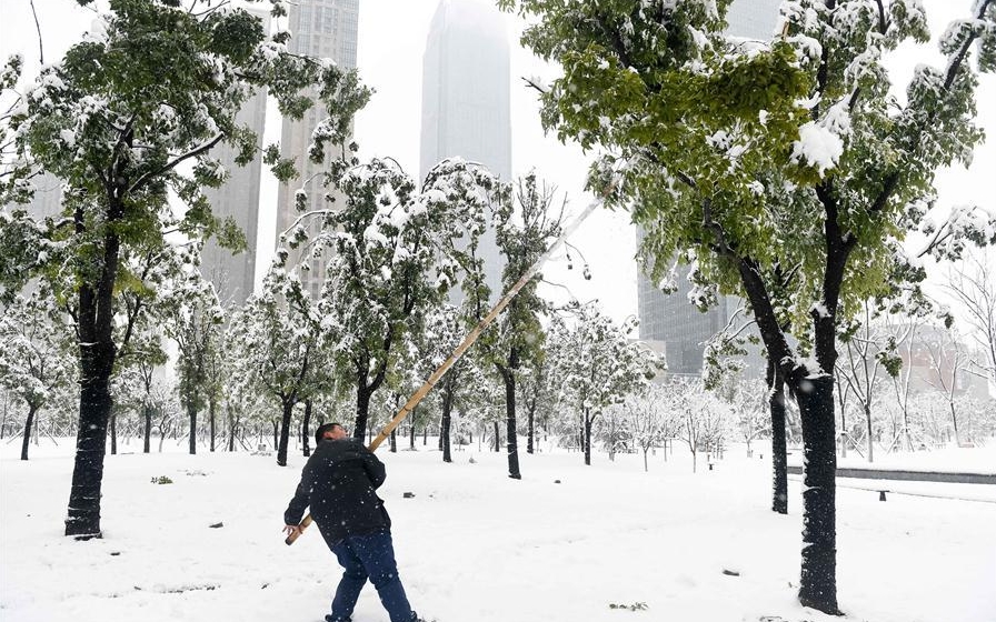 The scencery of snowfall across China