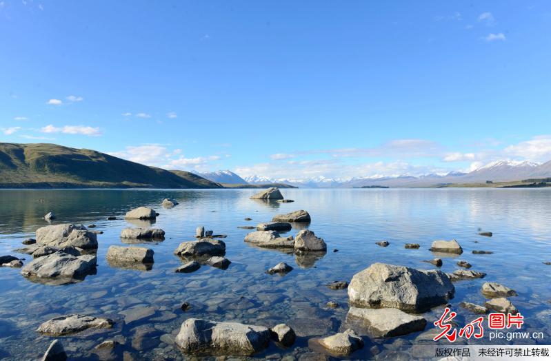 Scenery of lake tikcapo, New Zealand