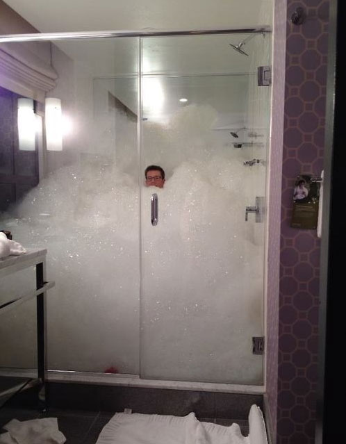 I love bubbles when having a bath.