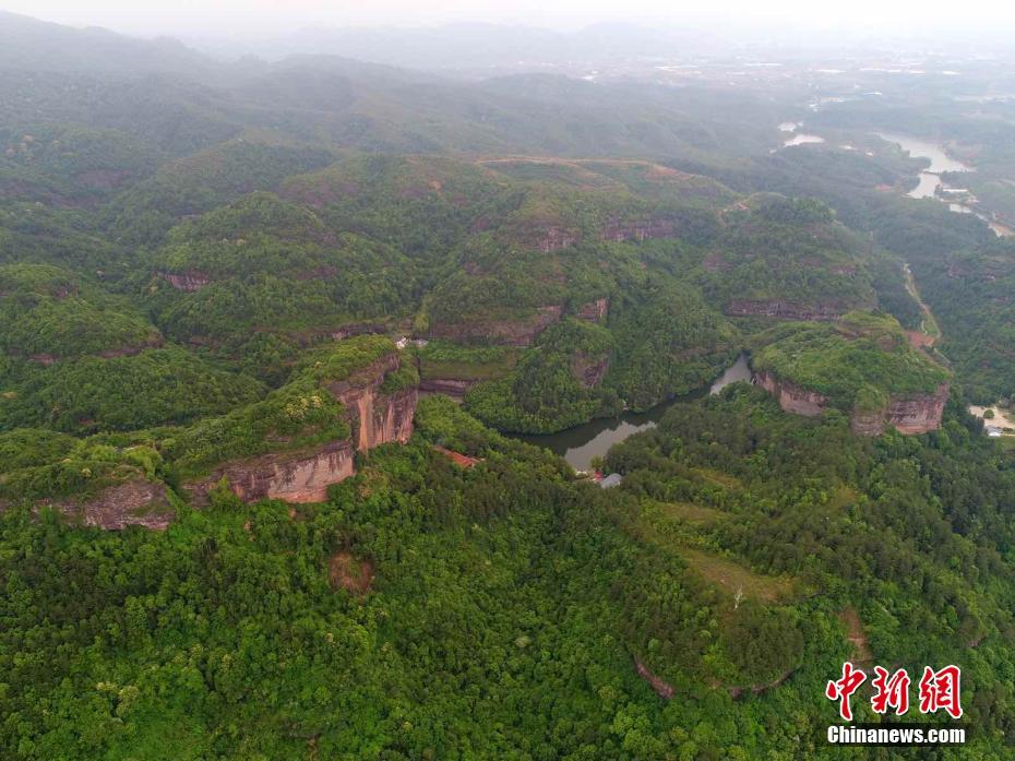 Aerial scenery of Luohanyan Scenic Spot in E China’s Jiangxi