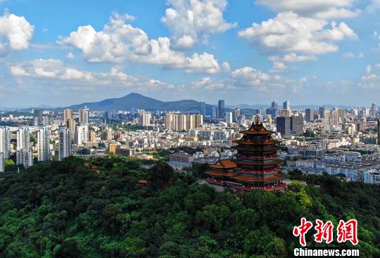 Aerial view of E China’s Nanjing
