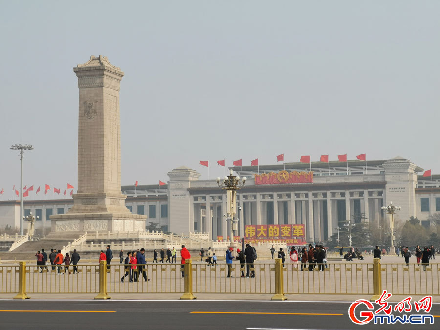 Scenery of Tiananmen Square before China’s “two sessions”