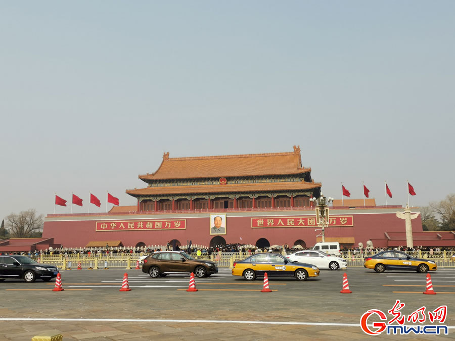 Scenery of Tiananmen Square before China’s “two sessions”