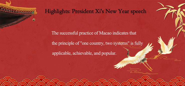 Highlights: President Xi's New Year speech(Ⅱ)