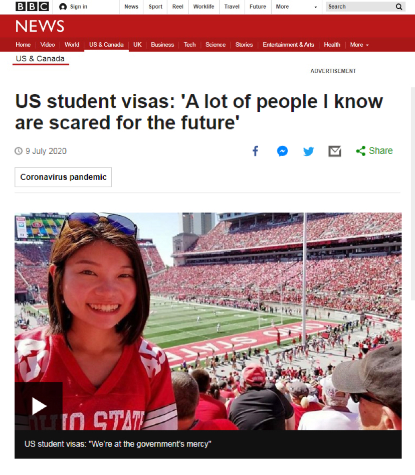 US student visas left international students’ future hanging