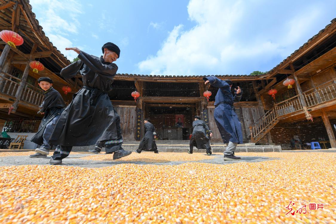 湖北恩施：摆手“舞”金秋